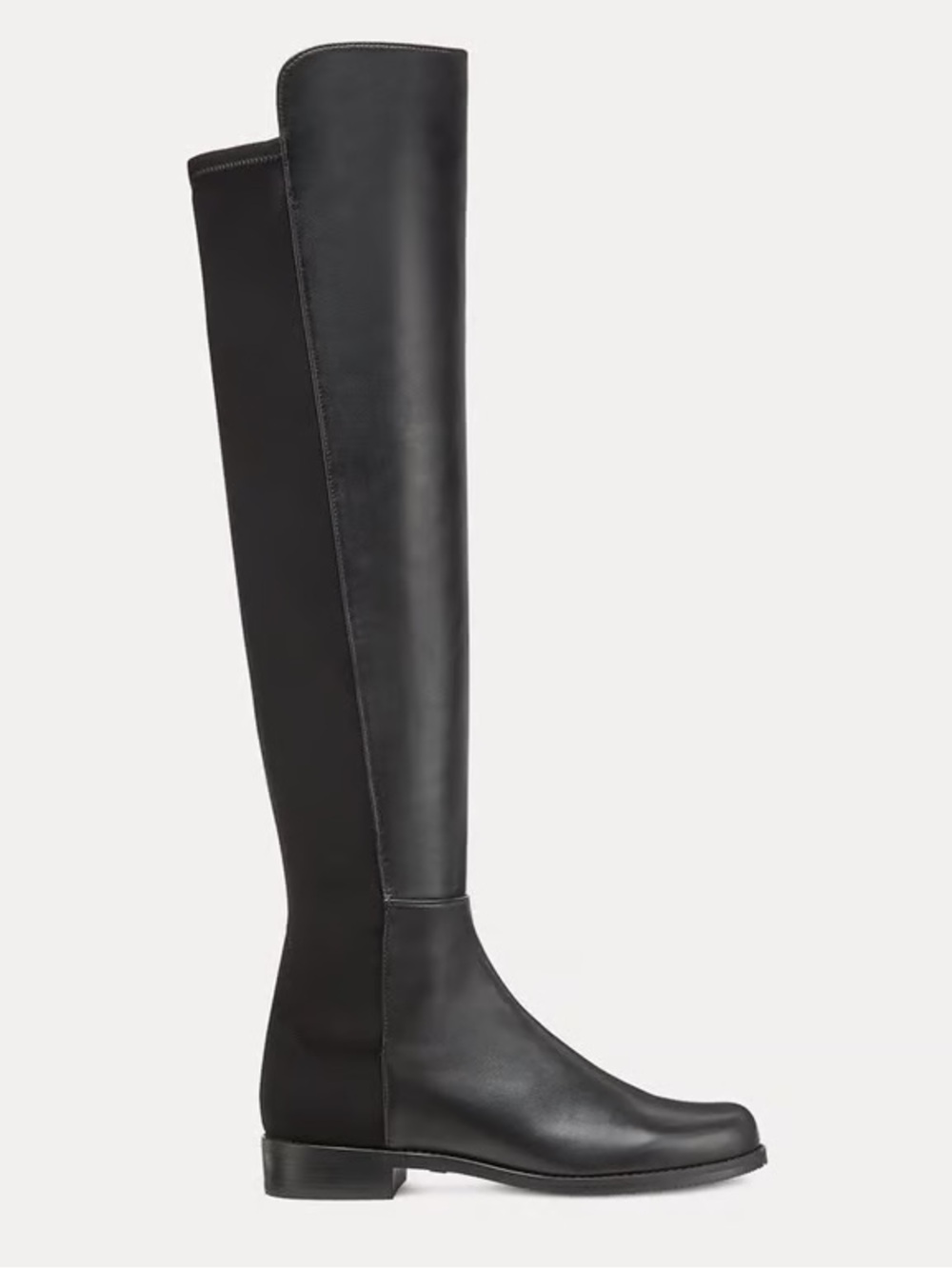 Stuart Weitzman 5050 Black Over-the-Knee Leather Boots, 8